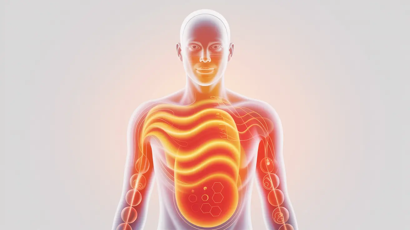 Scientific illustration representing thermogenesis and metabolism